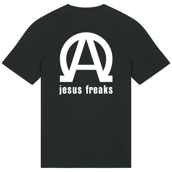 T Shirt Jesus Freaks Alpha Omega Newschool Schwarz